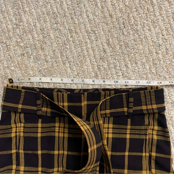 Aritzia Wilfred Tie-Front Pant Yellow Plaid Size 4 - Picture 9 of 10